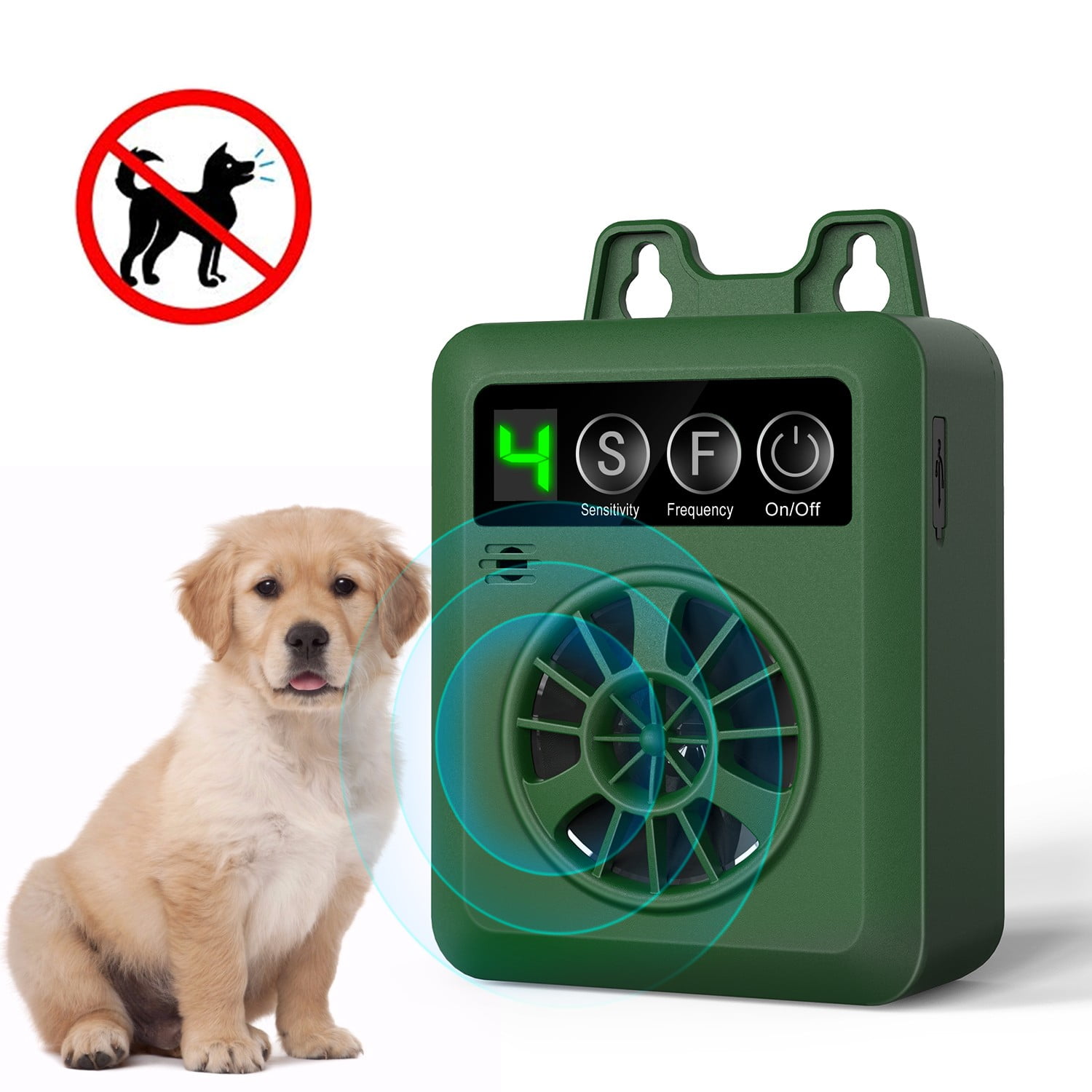 Useful Ultrasonic Dogs Bark Control Silencer Stop Anti Bark Rechargeable Device