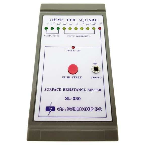 Portable ESD Electric Resistance Tester Surface Earth Resistivity Meter 9V