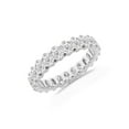 thumbnail image 5 of Unique Moments IGI Certified 2 Ctw Oval Lab Grown Diamond Eternity Wedding Band 14K White Gold (F-G, VS2), 5 of 6