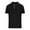 Black, variant on WREESH Men's Fashion Henley Short Sleeve Top with Solid Color and Round Collar Button Detail Black