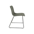 thumbnail image 4 of Halo Stacking Chair in Olive Green Faux Leather with Black Base 2 Pack, 4 of 5