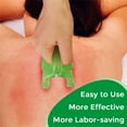 thumbnail image 6 of Topboutique Handheld Massager,Fascia Massage Tool,Neck Shoulder Back Massager,Resin Double Push Massager,Scraping Massage Tool Gua Sha Tools,Stress Relief Relax Body Massage Tool,Green, 6 of 7