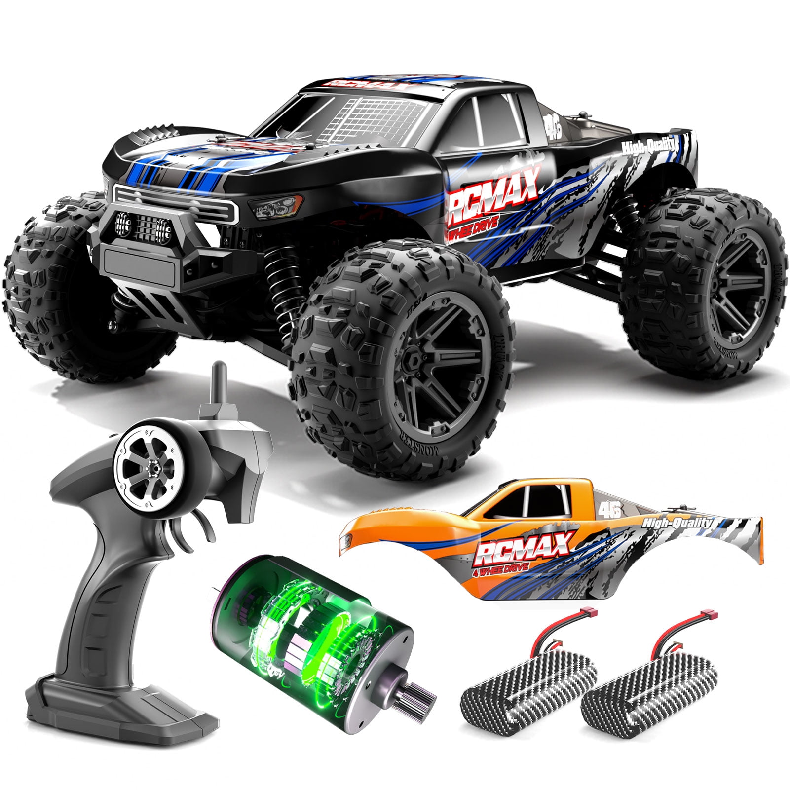 HUMMER H2 - MR-26BL - Radio Control Monster Truck with Big Wheels