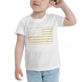 thumbnail image 3 of Us Flag Funny Toddler T-Shirts for Boys Girls (White, Youth L), 3 of 5