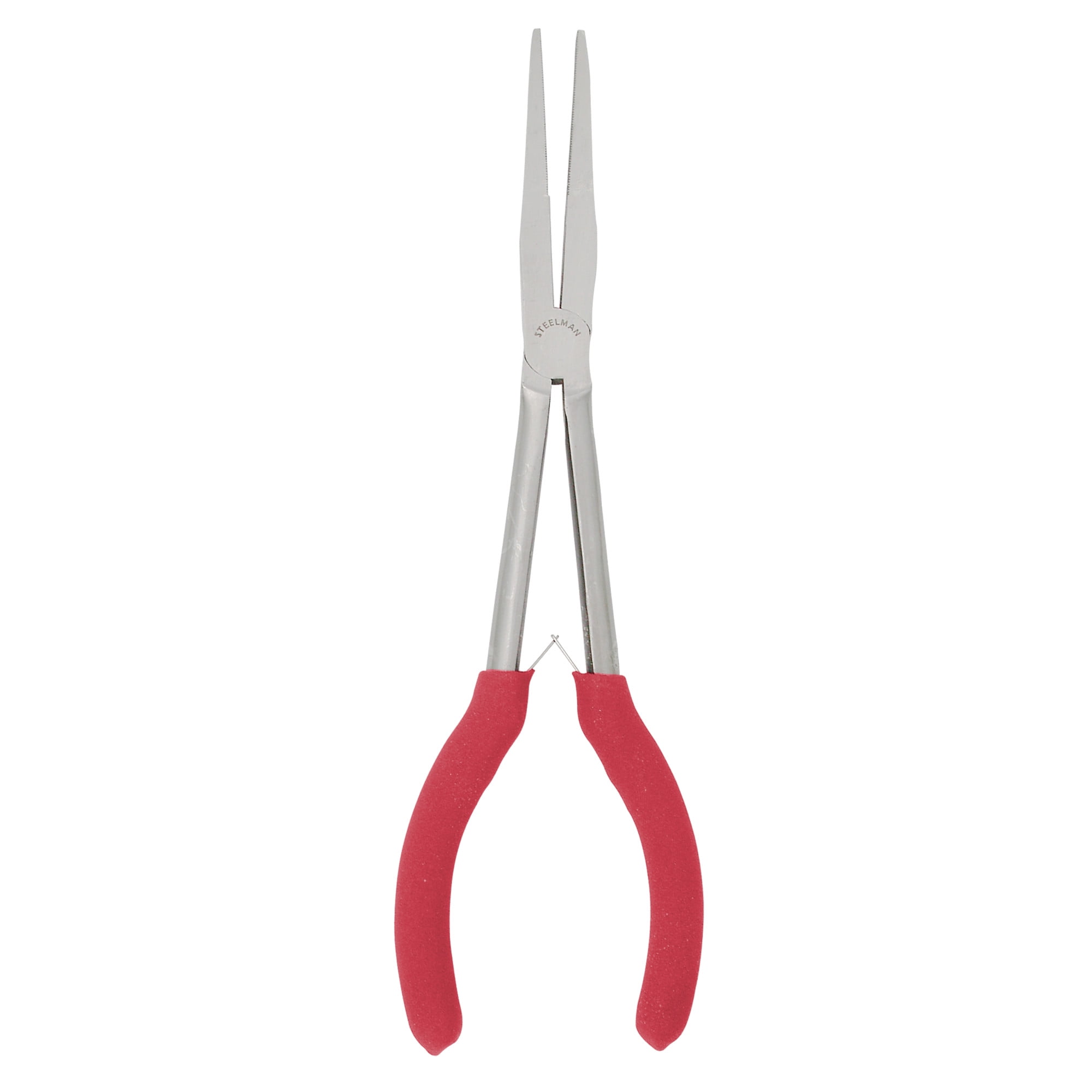 STEELMAN 11Inch ExtraLong Reach Flat Duckbill Nose Pliers 301735