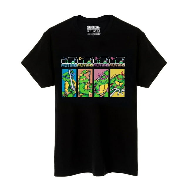 Teenage Mutant Ninja Turtles T-Shirt d'Arcade pour Hommes à Pression sur le Départ