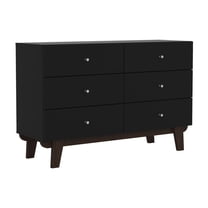 Kincaid Wood 6 Drawer Dresser, Matte Black, by Hillsdale Living Essentials