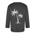 thumbnail image 4 of Blusas y camisas de manga larga con cuello redondo para hombre, blusa informal con cuello redondo y manga corta, blusa estampada de poliéster para hombre., 4 of 4