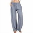 thumbnail image 7 of Admvng Baggy Sweatpants for Women Solid Color able and Comfortable Drawstring Loose Casual Wide Leg Long Pants, Size S-3XL, 7 of 7