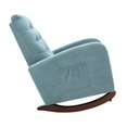 thumbnail image 5 of Glavbiku Modern Baby Room High Back Rocking Nursery Chair,Comfortable Rocker Armchair,Mint Green, 5 of 8