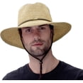 thumbnail image 1 of Sombrero de paja vaquero/vaquera estilo western para hombres y mujeres, 1 of 5