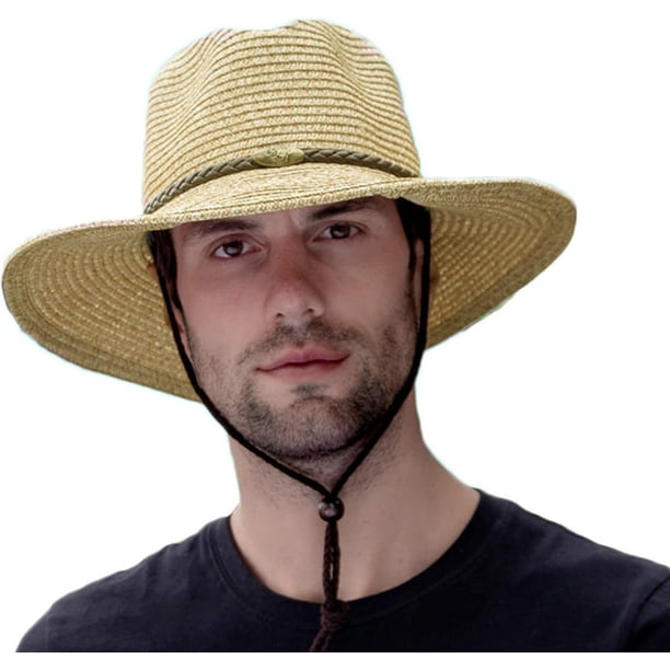 Sombrero de paja vaquero/vaquera estilo western para hombres y mujeres