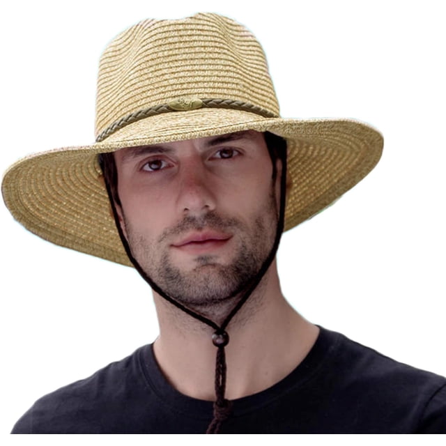 Sombrero de paja vaquero/vaquera estilo western para hombres y mujeres
