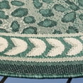 thumbnail image 3 of Safavieh Courtyard Candace Spotted Indoor/Outdoor Area Rug, Dark Green/Ivory, 6'7" x 6'7" Round, 3 of 9