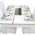 thumbnail image 4 of Peacock and Flowers 4 PCs Placemats Set Linen Non-Slip Table Mat Rectangular Washable for Dining Kitchen Party 12"x18", 4 of 8