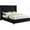 Black, variant on Maklaine Modern Fabric 56''H x 88''W x 86''D Gray Velvet King Bed