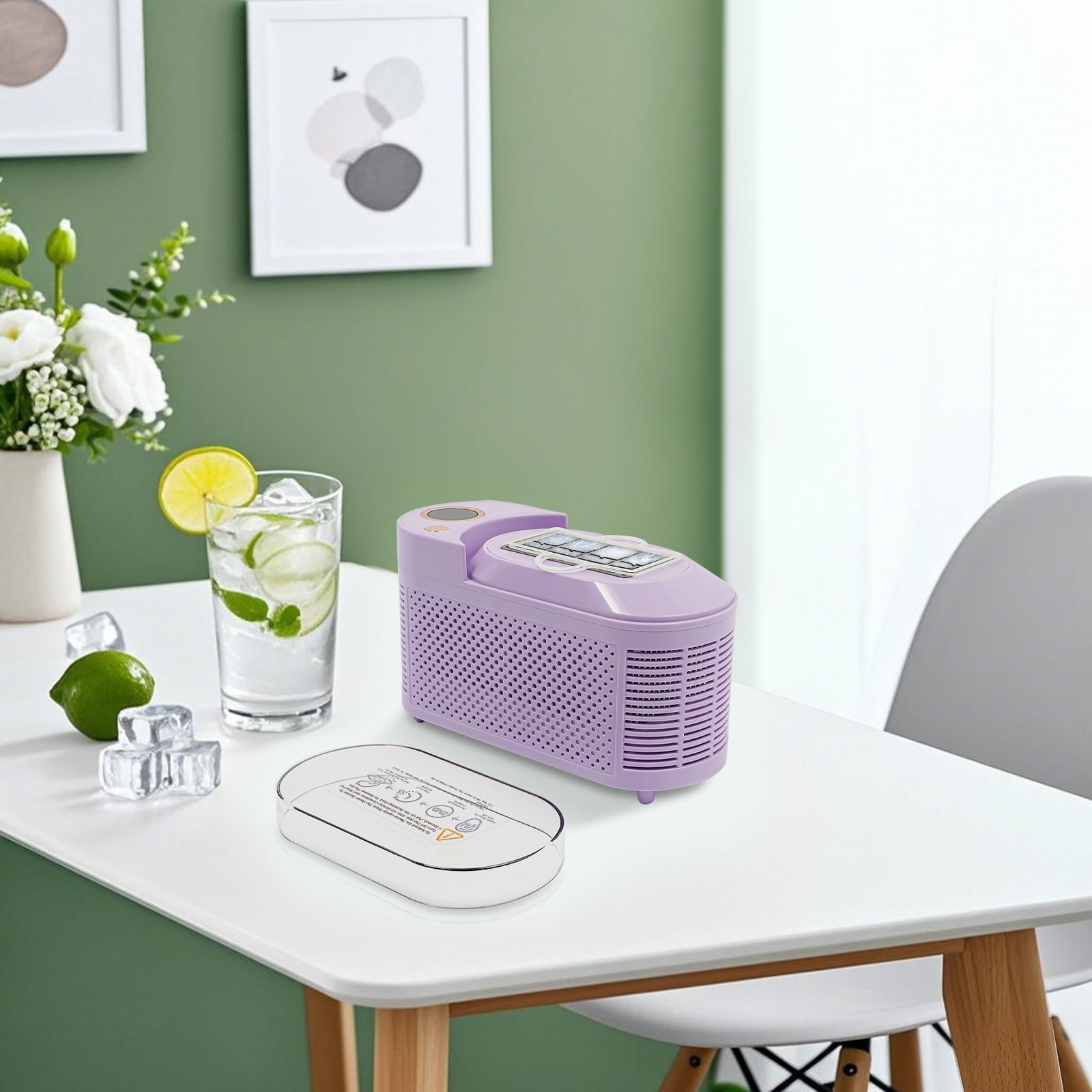 8.5*3.66*5.04 in Modern Mini Countertop Compact Ice Machine for Home Kitchens, Outdoor Spaces