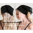 thumbnail image 4 of Head Scarf Headband for Women’s Hair hair - Black Bandanas for Women - Lace Hair Scarf Bandana Headband - Cute Stylish Head Kerchief Summer Accessories, 4 of 6