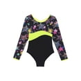thumbnail image 3 of DPOIS Kids Girls Cutout Sports Gymnastic Leotard One-piece Bodysuit Black 10, 3 of 7