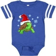 thumbnail image 3 of Inktastic Christmas Turtle in with Santa Hat and Snowflakes Boys or Girls Baby Bodysuit, 3 of 5