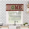 thumbnail image 4 of Christmas Kitchen Valances for Windows 60x18 Inch Kitchen Curtains Valances Rod Pocket Winter Pine Leaf Farmhouse Snowflake Snowman Elk Bathroom Window Valances for Window Treatment Decor, 4 of 6