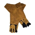 thumbnail image 3 of S SERENABLE Animal Handling Gloves Comfort Reinforced Padding for Grooming Training Bird 55cm yellow black, 3 of 9