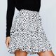 thumbnail image 1 of Falda De Verano Para Mujer Falda con estampado de lunares Falda corta informal Cintura alta Vacaciones Vacaciones (Blanco L) Cgtredaw para Mujer Blanco T L, 1 of 6