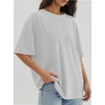 thumbnail image 4 of Womens Tops Short Sleeve Shirts Summer Comfy Crew Neck T-Shirt, 4 of 4