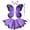 Purple, variant on YOUYEDIAN Princess Tulle Tutu Skirt Sets, Include Headband, Wand, Butterfly Fairy Wing, Skirt (Light Blue, One Size)