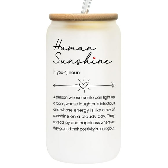 Vaso en Lata TEEBIM Human Sunshine 600mL Regalos para Mujeres Jefas