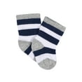 thumbnail image 5 of Gerber Baby Boy Jersey Crew Wiggle-Proof Socks, 8-Pack (0-3 Months - 6/9 Months), 5 of 10