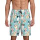 thumbnail image 1 of Balery Colorful Dog Pantalones cortos de pijama de punto de algodón para hombre con cinturilla y bolsillos-3X-Large, 1 of 6