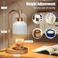 thumbnail image 3 of Candle Warmer Lamp with 2 Bulbs, Candle Warmer with Dimmer Adjustable Height,Mothers Day Gifts,Electric Wax Warmer Vintage Home Decor,2/4/8H Timer,Wax Melt Warmer for Scented Jar Candles, 3 of 5
