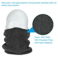 thumbnail image 3 of Unique Bargains Winter Neck Warmer, Men Neck Gaiter, Dark Gray, 3 of 7
