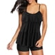 thumbnail image 1 of Trajes de baño Tankini Century Star para mujer, talla grande, color negro, 1 of 3