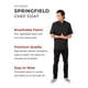 thumbnail image 3 of Chaqueta Chef Works Springfield para hombre, color negro, 4XL, 3 of 5