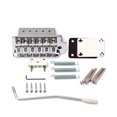 thumbnail image 3 of Guitar Bridge Decorative Multicolored Screws Handy Installation Metal Saddle Electric Plated Musical Equipment Neck Joint Plate Silver, 3 of 9
