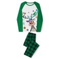 thumbnail image 1 of Pyjamas pour Femmes Tenue Parent-Enfant Costumes de Noël Patchwork à Carreaux Imprimés Vêtements d'Intérieur Col Rond Manches Longues Pyjamas Ensemble Deux Pièces pour Maman Pyjamas Assortis pour la Famille en Liquidation, 1 of 3
