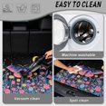 thumbnail image 5 of FOR U DESIGNS Butterfly Flower Moon Print Car Trunk Mat for Most SUVs Sedans Vans Non-Slip Cargo Liner All Weather Waterproof Durable Rear Protection, 5 of 7