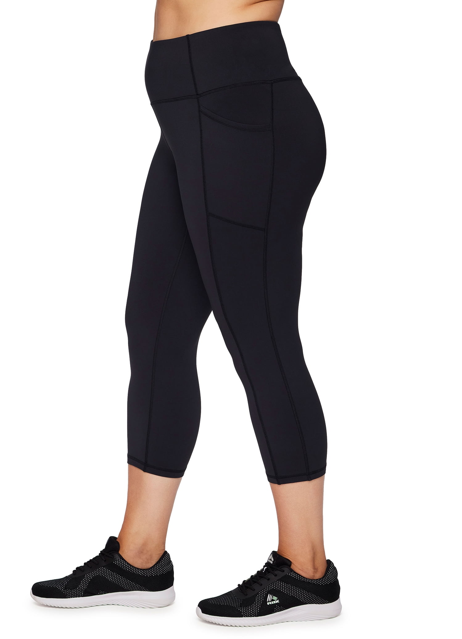 RBX Active Women's Plus Size Squat Proof Capri Legging With Pockets -  Walmart.com