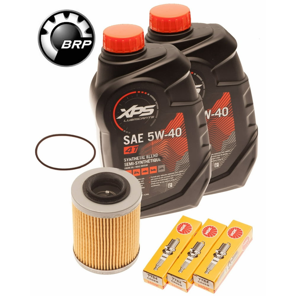 Sea Doo Spark 900 Oil Change Kit W/ Filter ORing & NGK Spark Plugs