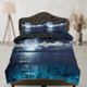 thumbnail image 1 of Above the calm sea moon juego de funda nórdica galaxy bedding, juego de cama space bedding set full,, 1 of 4