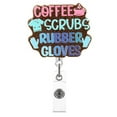 thumbnail image 1 of Bobine de Badge Rétractable Pailleté Accessoire à Languette Scintillante Porte-Badge Acrylique Réutilisable Porte-Cartes d'Identité avec Clip pour Travail École Événements Fêtes et Plus, 1 of 3