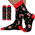 thumbnail image 3 of Men Women Novelty Funny Saying Crew Socks If You Can Read This Bring Me Popcorn Sushi Tacos Letters Print Hosiery Gifts, 3 of 14