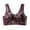 Purple, variant on DQRPSEETB Sports Bra High Support Bras for Women Adjustable Strap Full Coverage Up Bras Comfortable No Underwire Wireless Bras Sports Bras Light Blue XXXL