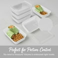 thumbnail image 6 of Bentgo Prep - 20-Piece 1-Compartment Reusable Meal Prep Containers with Lids, PFAS & BPA Free Materials, Durable, Microwave, Freezer, & Dishwasher Safe To Go Food Storage (White), 6 of 8