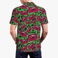 thumbnail image 3 of Balery Graffiti Tape Printed Men’s Short Sleeve Polo Shirt, Midweight Men's Shirt,Golf Polo shirts -XX-Large, 3 of 8