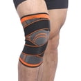 thumbnail image 2 of piezas de rodilleras deportivas Rodilleras para exteriores Rodilleras para proteger las rodillas, adecuadas para deportes como baloncesto, correr, tenis, ciclismo, etc. Naranja Talla M, 2 of 5