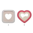 thumbnail image 3 of Inteprter Cortador de sándwich, sellador de alimentos, molde para hornear pan con forma rectangular de corazón de dibujos animados, molde Bento Herramientas y accesorios para hornear corazón cuadrado, 3 of 6
