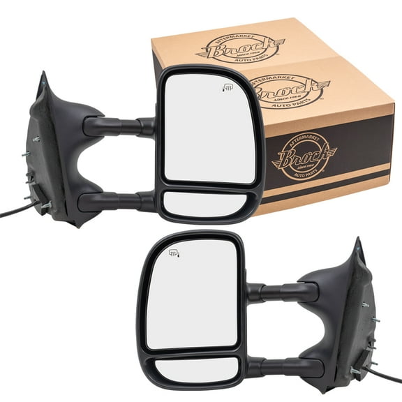 Brock Power Towing Mirror for 2000-2005 Excursion Extendable Includes Adapter Heated Set